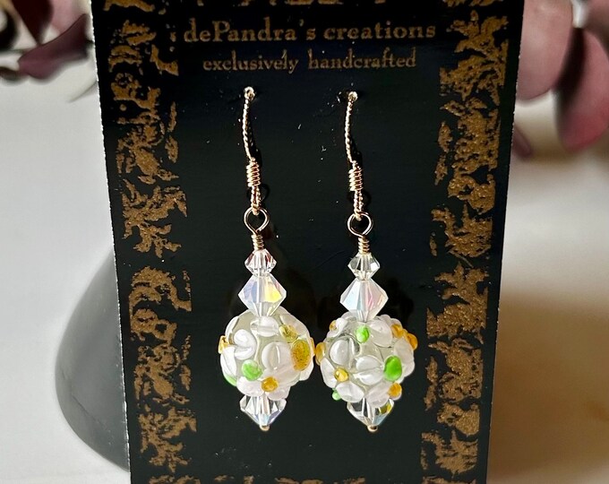 Lampworked Glass Earrings