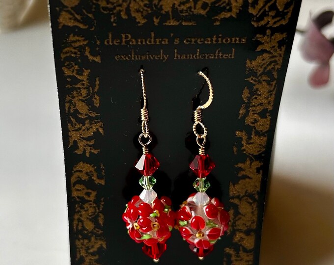 Lampworked Glass Earrings