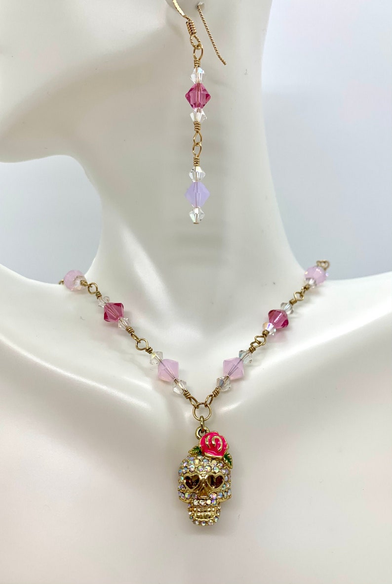 Artisan Jewelry Handcrafted Jewelry Valentina Austrian Crystal Set Luxury Jewelry Natural Jewelry