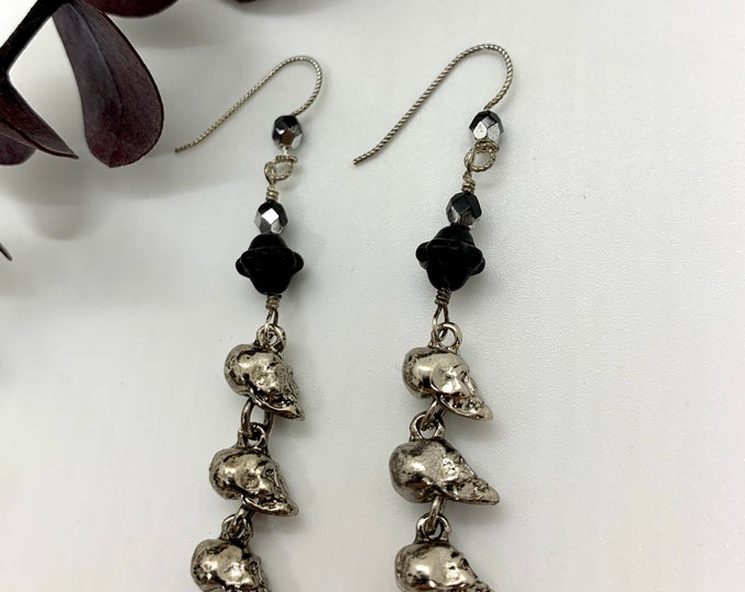 Triple Death Drop Dangle Earrings