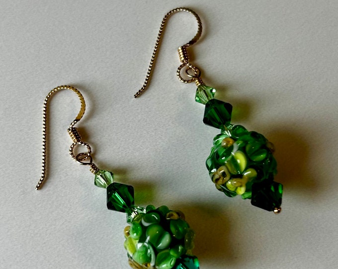 Lampworked Glass Earrings