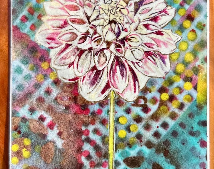 Hillary Frye Art Dahlia Sticker