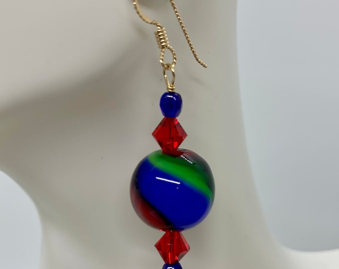 Vivian’s Austrian Crystal & Glass Bead Earrings