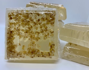 Organic Oatmeal Soap, Artisan Soap, Handcrafted Soap, Bar Soap, Self Care, Luxury Soap, Oatmeal Coconut Oil Soap, Unscented Soap