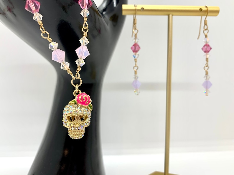 Artisan Jewelry Handcrafted Jewelry Valentina Austrian Crystal Set Luxury Jewelry Natural Jewelry