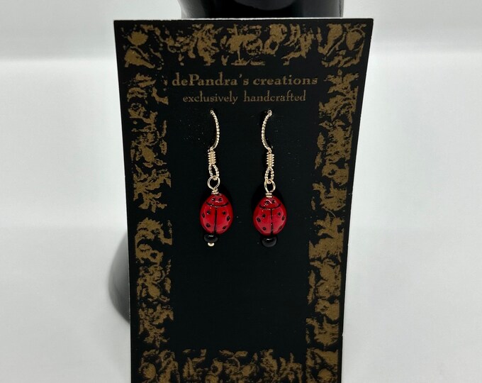 Delicate Lady Bug  Earrings