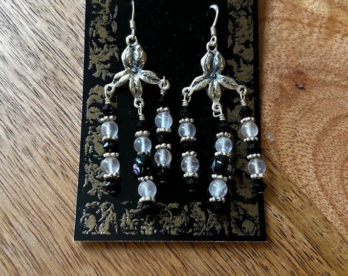 Rainey’s Rose Quartz & Sterling Silver Earrings