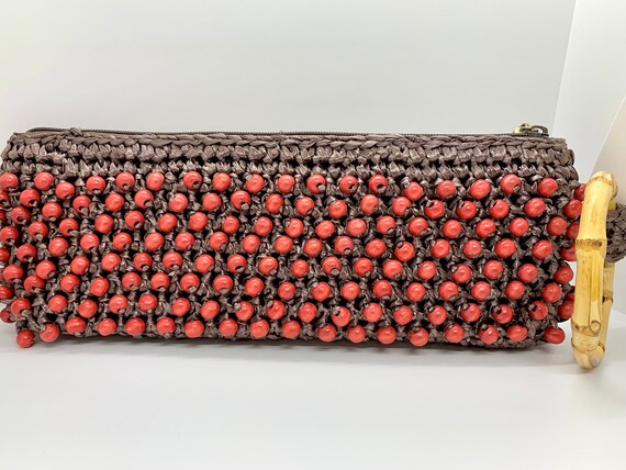 Vintage Beaded Clutch, Luxury Beaded Bag, Beaded … - image 3