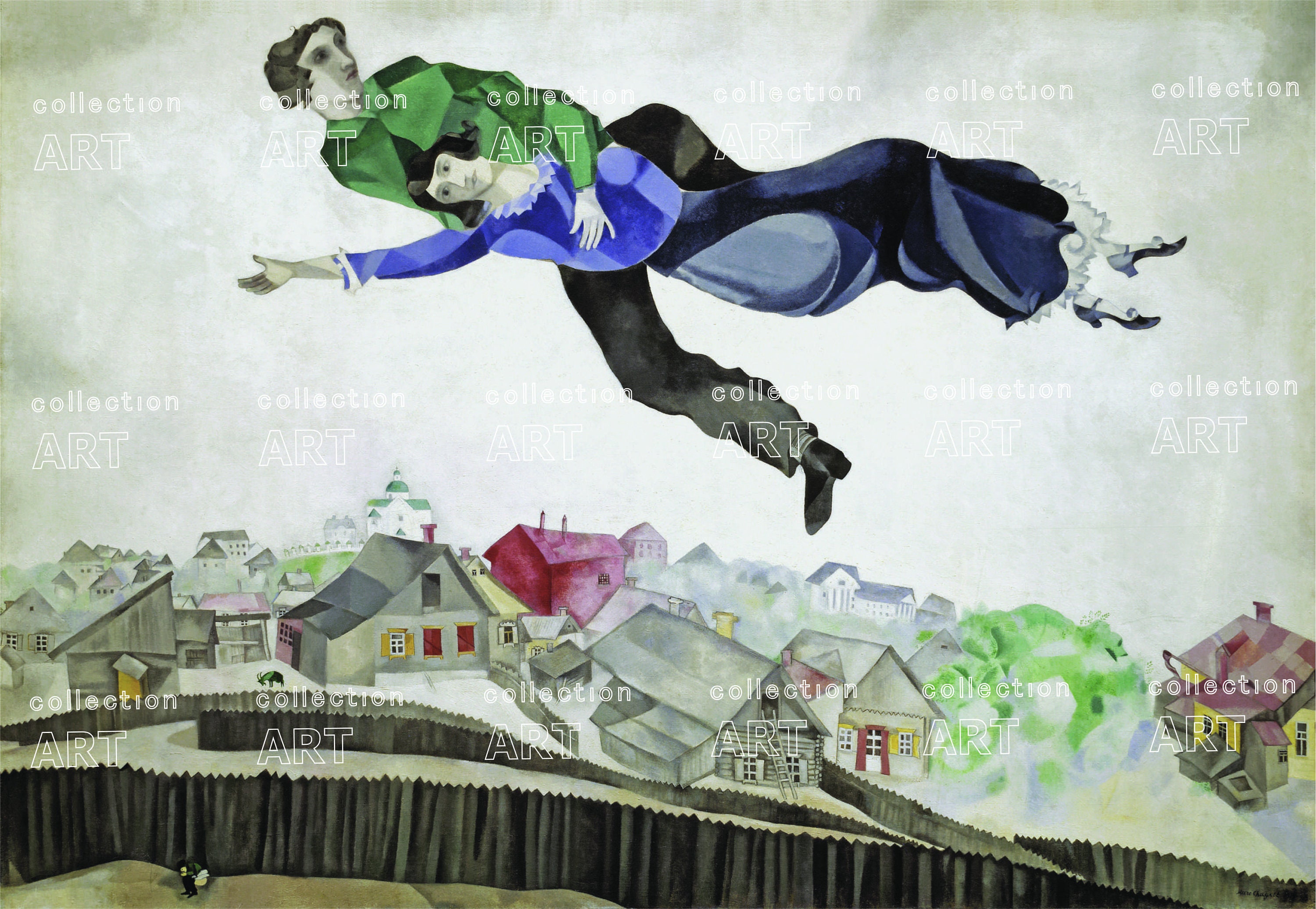 M. Chagall額入 M. Chagall額入 Marc Chagall (マルクシャガール)額縁付き サイン入り