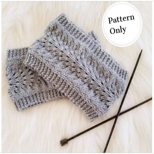 Fantastic Shale Knitted Earwarmer PATTERN: Earwarmer pattern, knitted earwarmer, knitted headband, knitted project, small knitted project