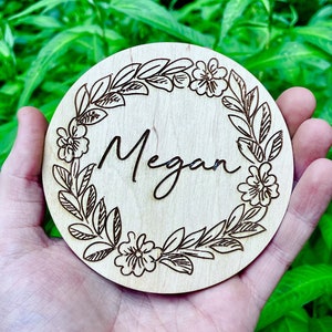 Custom Wedding Coasters - Personalized Coasters - Wooden Coasters - Custom Wedding Favor - Wedding Table Decor - Wedding Guest Gifts