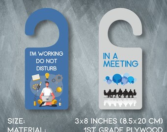 Custom Door Handle Hanger - Custom Door Knob Hanger - Do Not