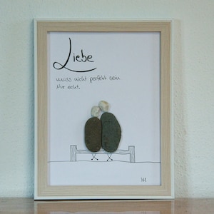 Steinbild Liebe