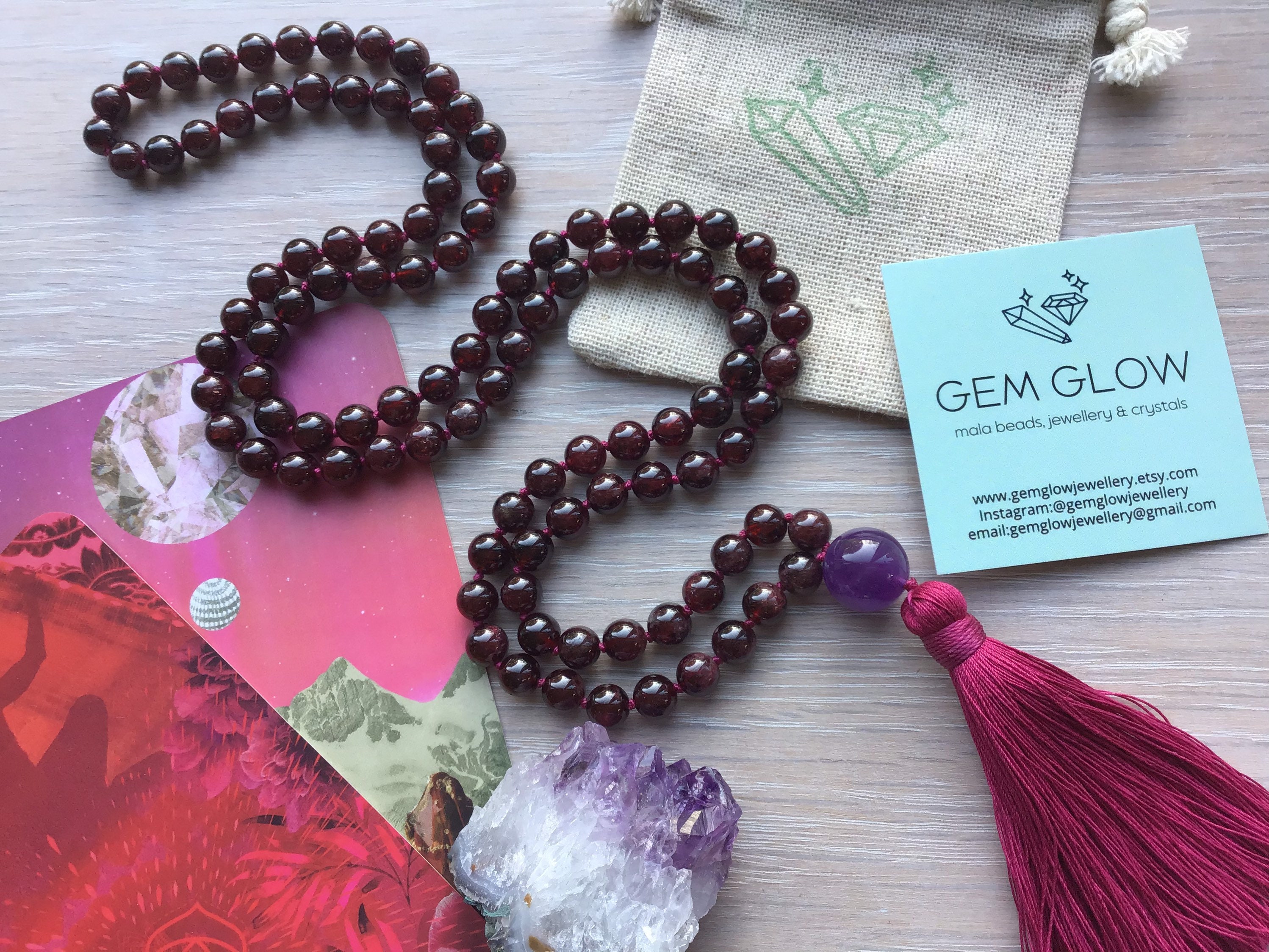 Purple mala beads online
