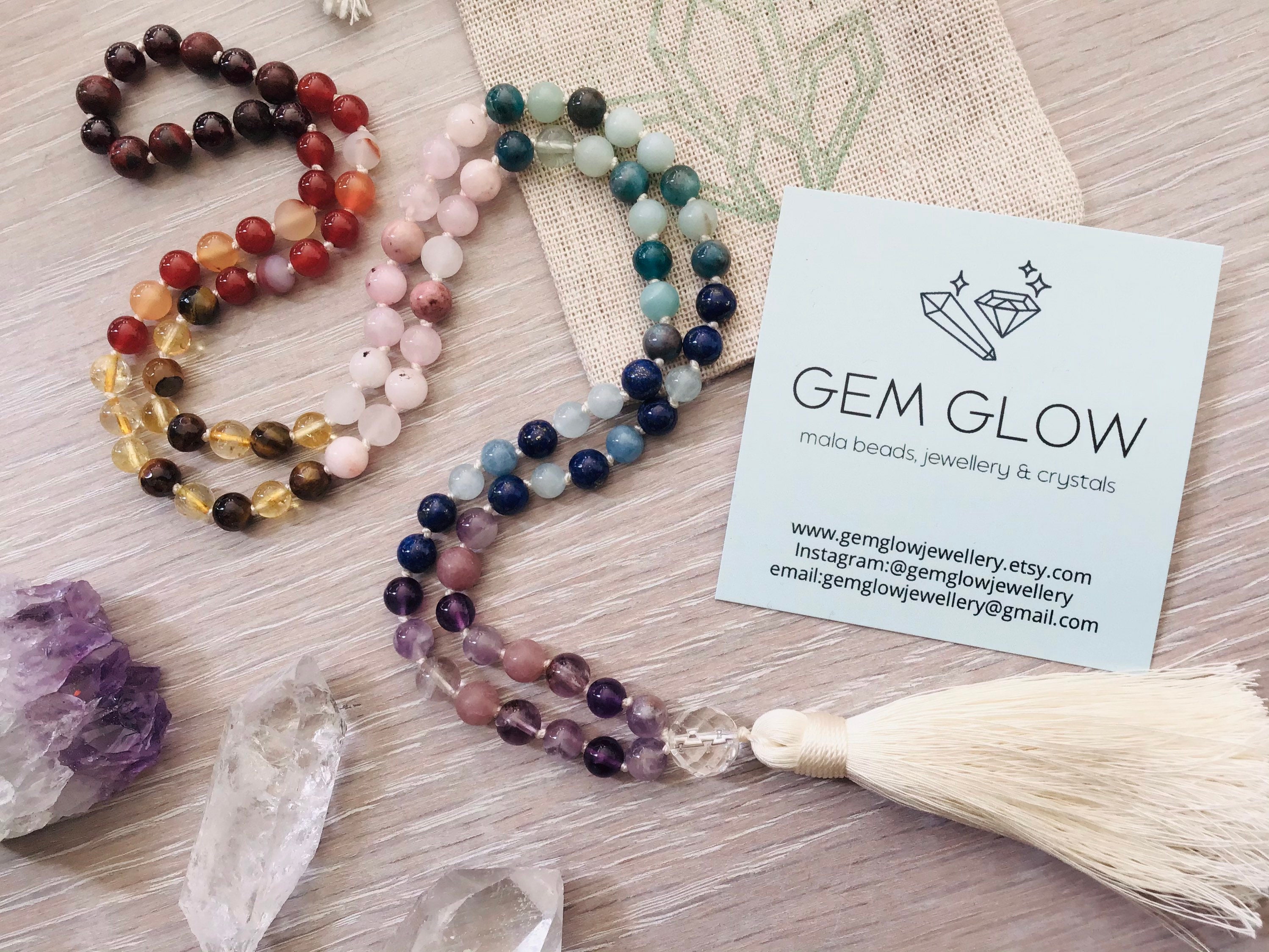 Buddha Tibet Collana Mala Tibetana In Sugilite 8mm - 108 Grani Viola Per Meditazione E Preghiera, Fatta A Mano, Lunghezza 32 Pollici Collana Mala Buddista - Foto 5