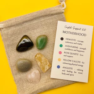 Set de cristales para madres / Kit de cristales curativos / Maternidad / Kit de cristales / Set de regalo de cristales para mamá