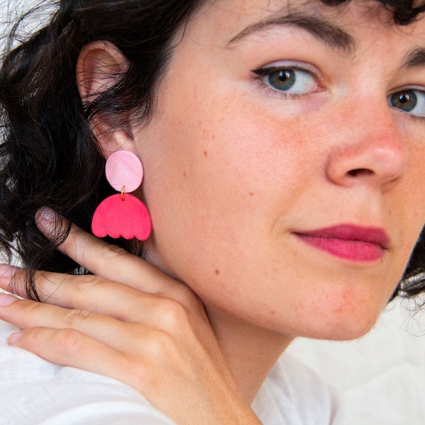 F L E U R~ Blumen-Ohrringe ~happy earrings Unikate für Frühling, Muttertag,als Geschenkidee