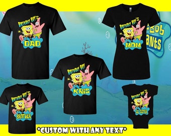 Spongebob Birthday Shirt - Etsy Australia