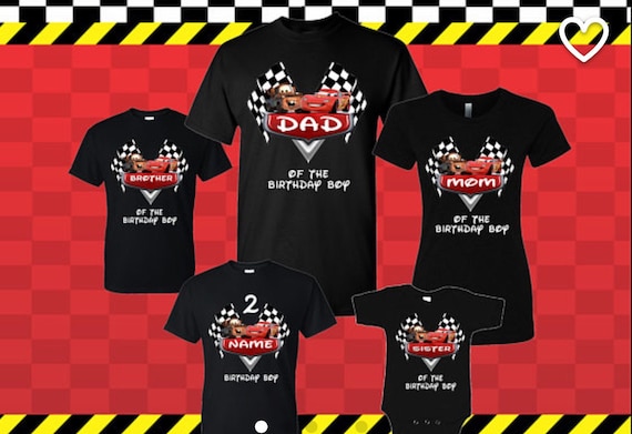 Cars Birthday Family T-shirts - Etsy
