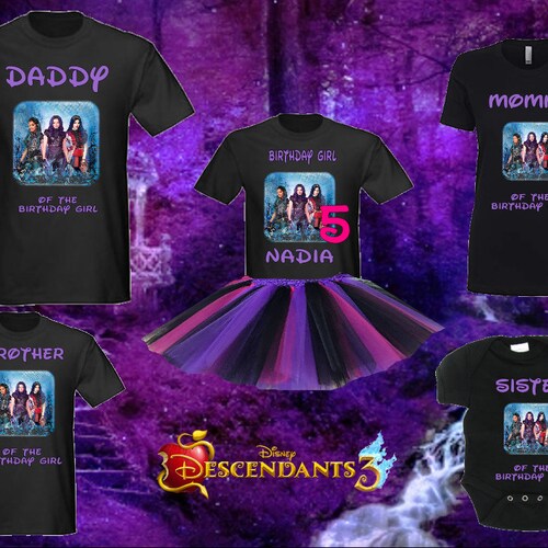 DESCENDANTS Birthday Girl Matching 
