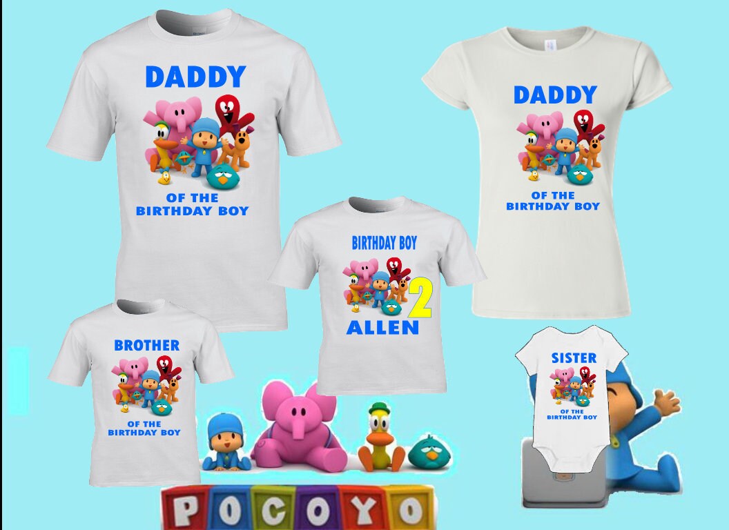 pocoyo birthday shirt