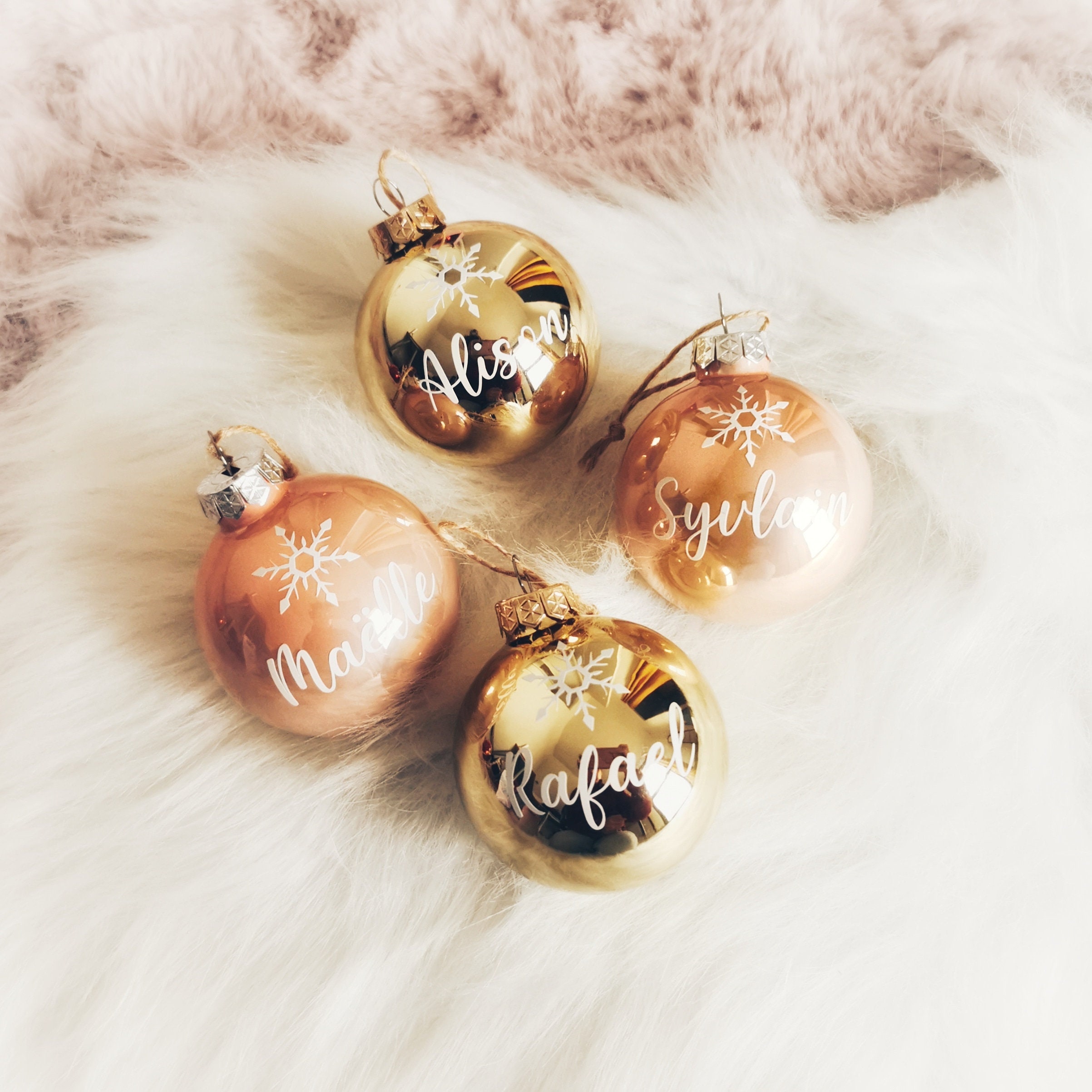 Boules de Noel en Verre Personnalisées