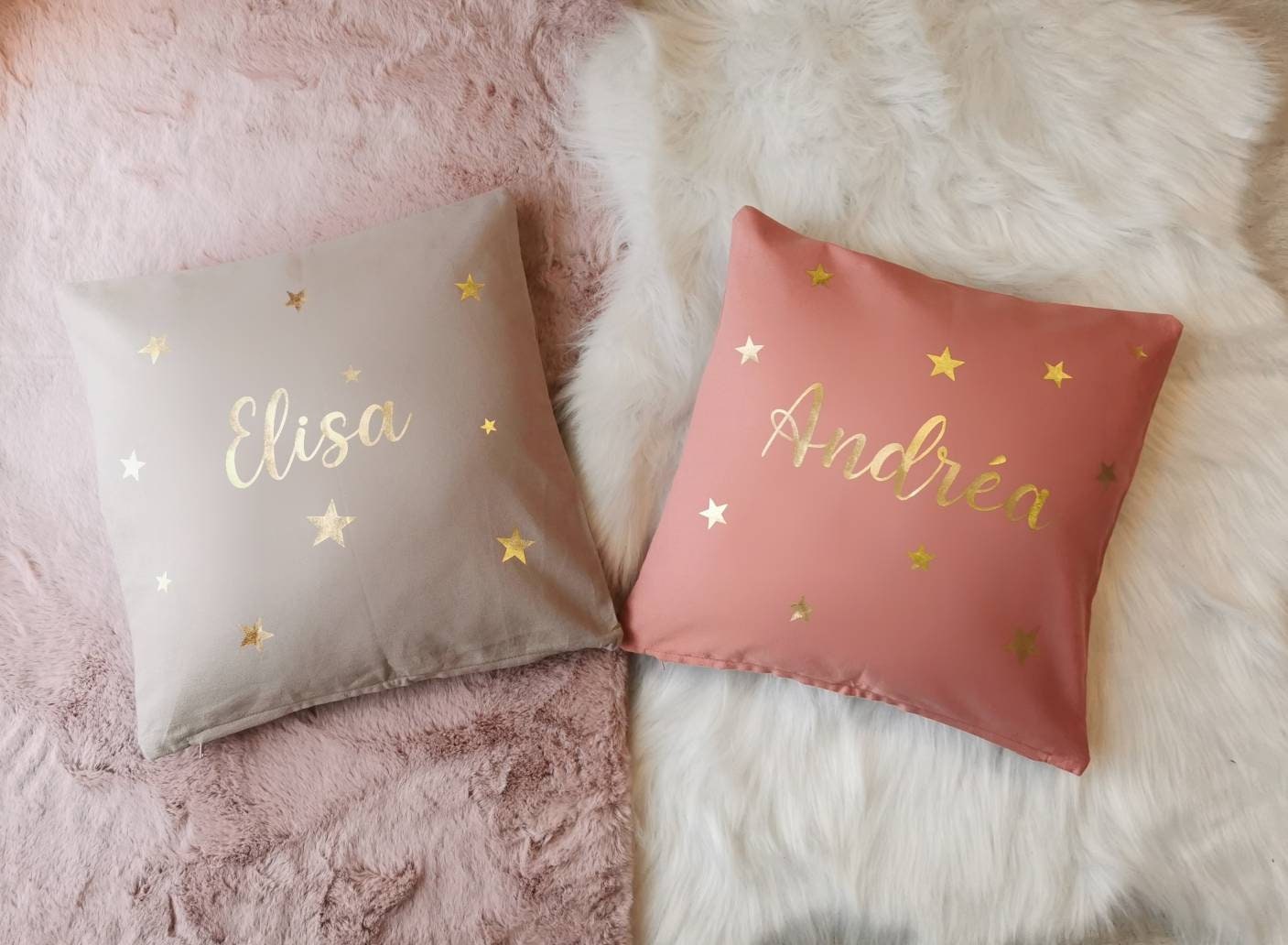 Coussin Personnalisé Prénom Enfant Naissance Baptême Communion