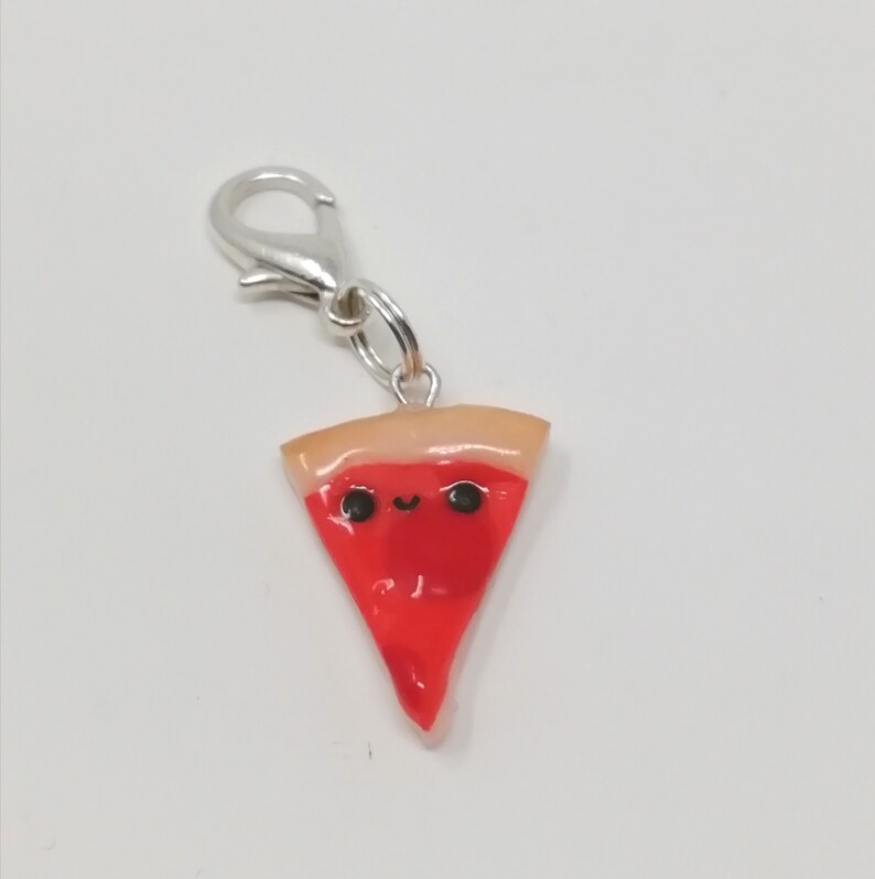 Pizza slices polymer clay charms clay cute gifts handmade ...