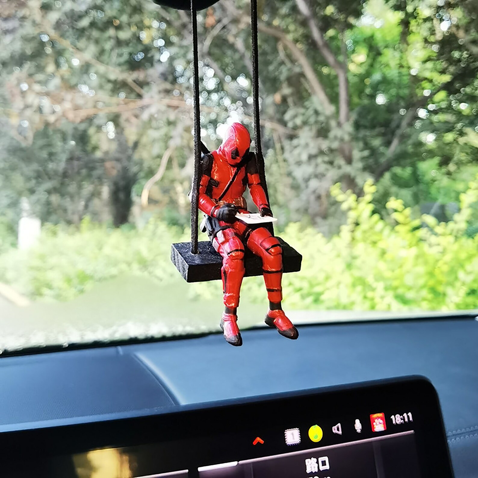 Deadpool Car Pendant Car Accessories Rearview Mirror Etsy
