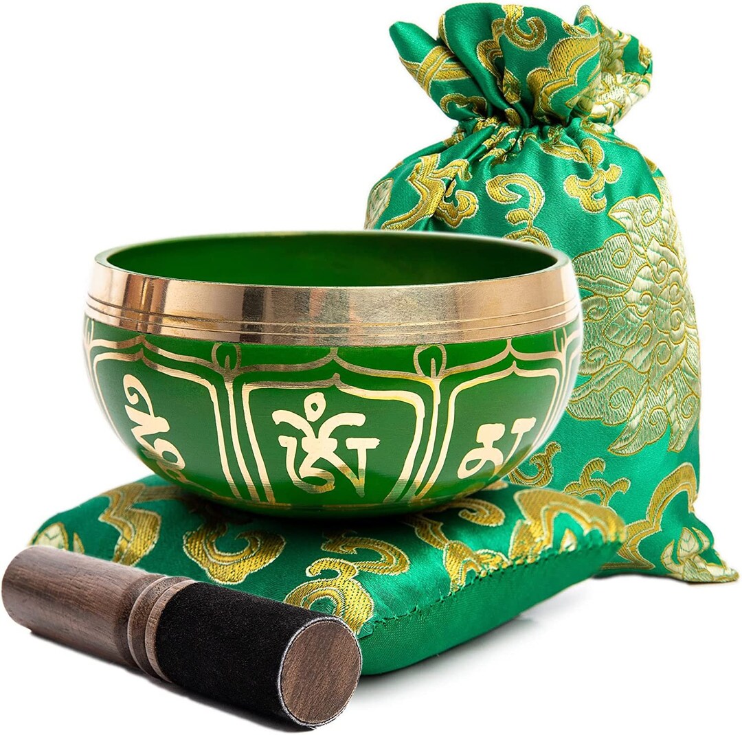Handcrafted Tibetan Singing Bowl Set: Meditation & Chakra Healing - Etsy