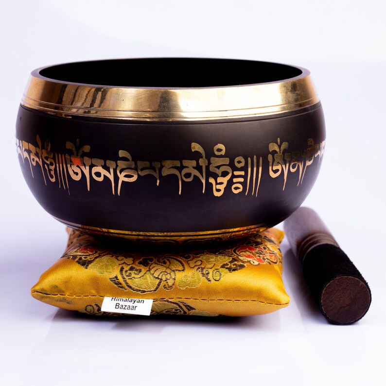 Tibetan Singing Bowl Set Easy to Play Authentic Handmade for Etsy