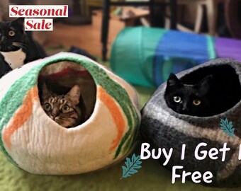 double cat bed prices