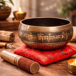 Conjunto de Tigelas Tibetanas Artesanais – Som para Cura e Meditação dos 7 Chakras