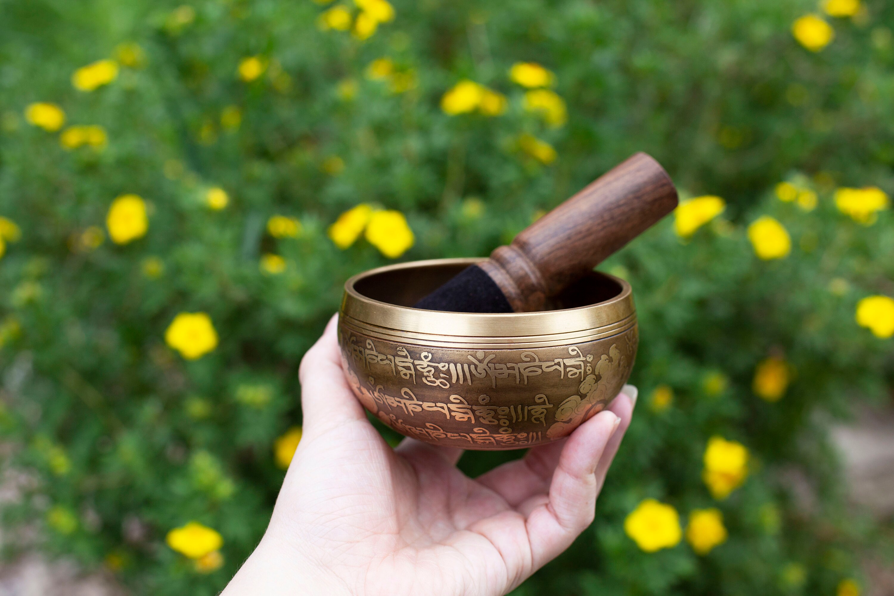 Tibetan Singing Bowls Easy To Play Authentic 4 Etsy