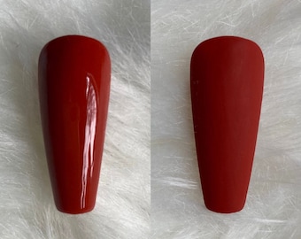 Brick (Dark Red Press-on Nails)