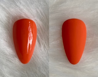 Salamander (Orange Press-on Nails)