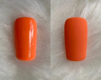 Channel Orange (Bright Orange Press-on Nails)