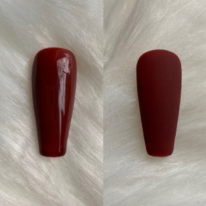Mahogany (Burgundy Press-on Nails)