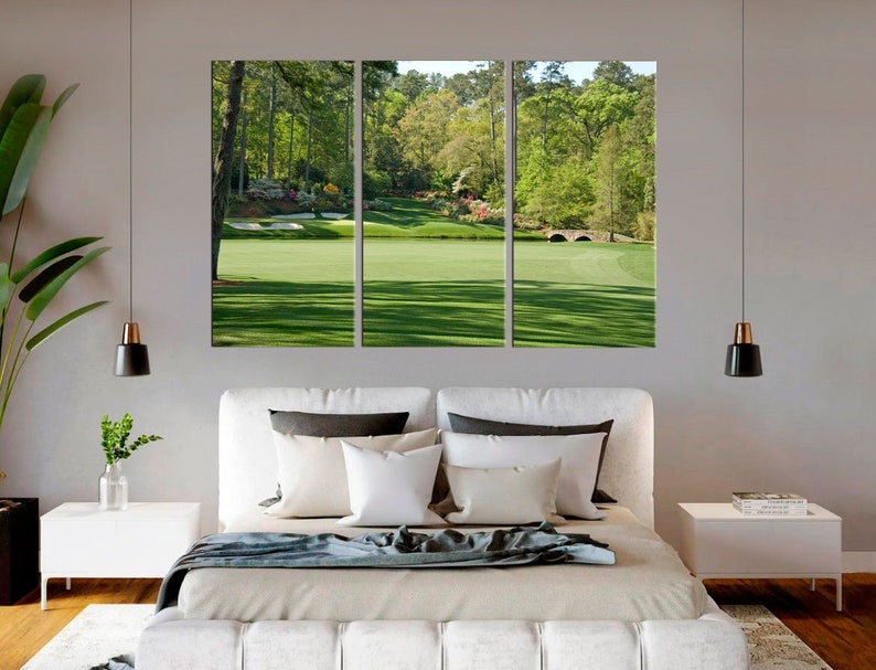Augusta National Golf Club Masters Golf Wall Art Golf Tournament Poster