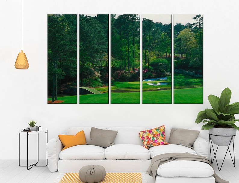 Masters Golf Wall Art , Golfing Course at Augusta National Golf Club