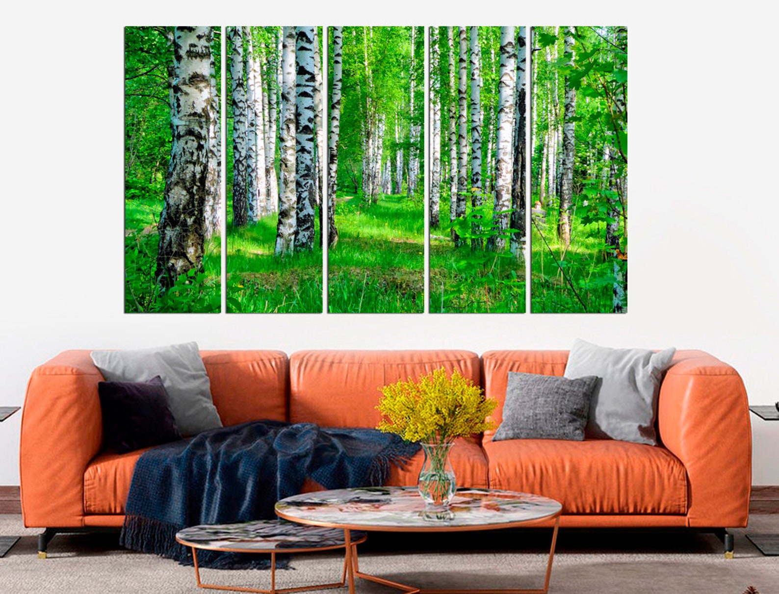 Birch Grove Photo White Birch Trees Wall Art Nature Forest Wall