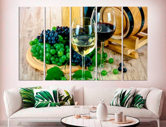 Winegrapes Wine Kitchen Wall Decoration