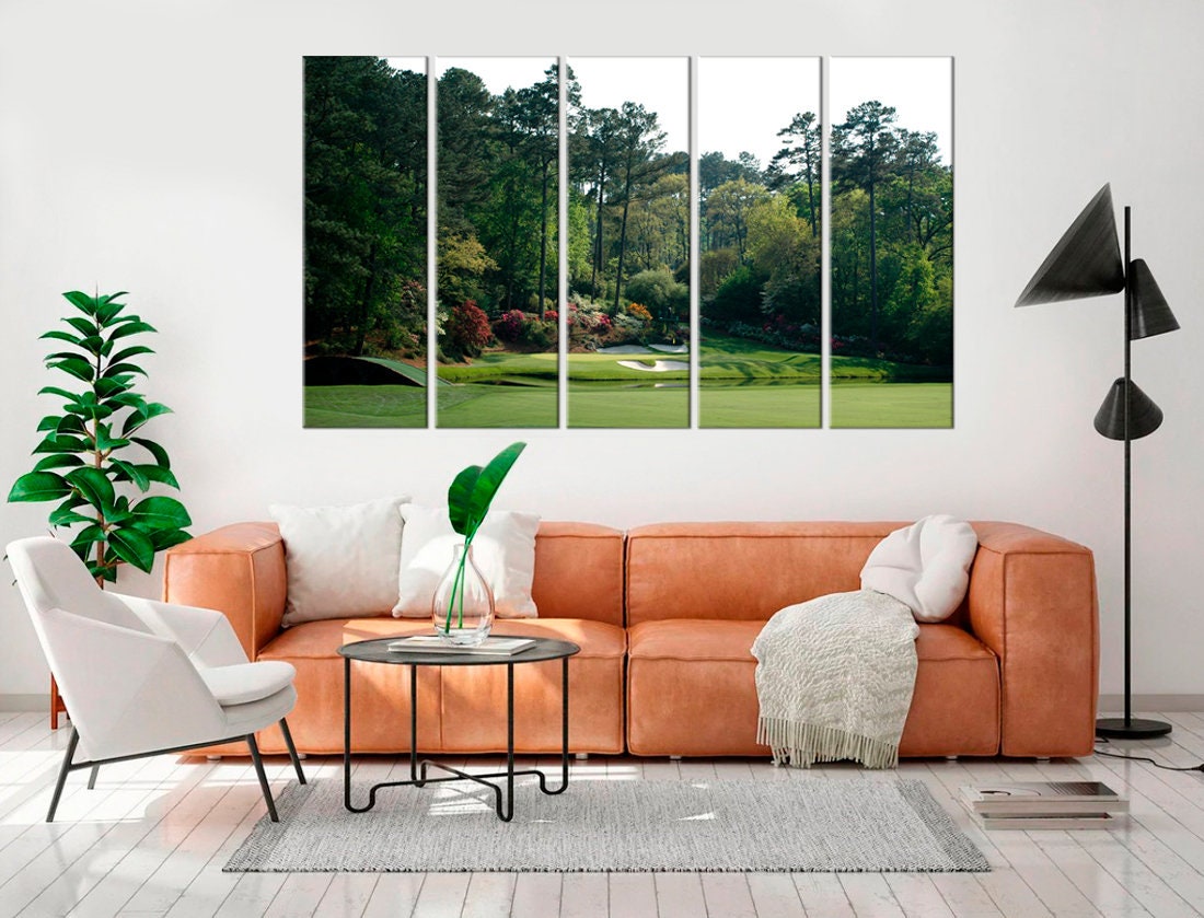 Masters Golf Wall Art Golden Bell Golf Course Golfing Course at Augusta