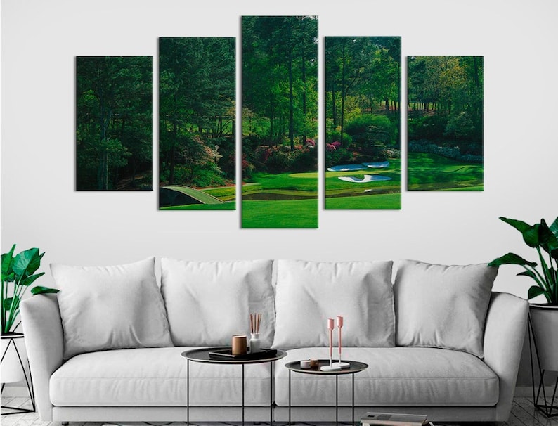 Masters Golf Wall Art , Golfing Course at Augusta National Golf Club