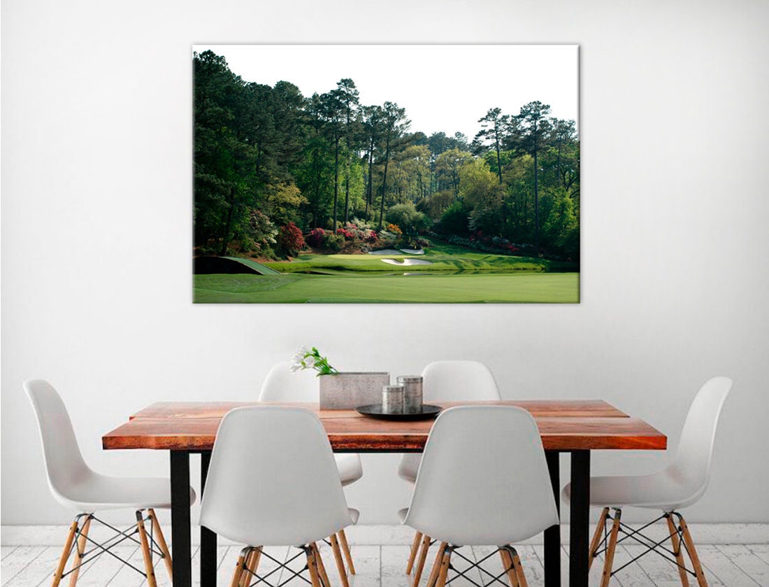 Masters Golf Wall Art Golden Bell Golf Course Golfing Course at Augusta