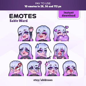 Sable Emotes | Dead by Daylight | Emotes for Twitch, Youtube and Discord!