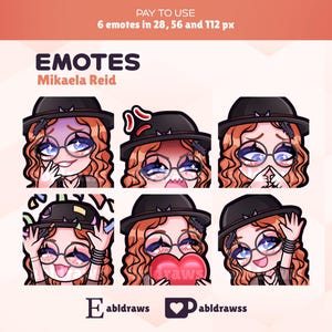 Emotes de Mikaela / Dead by Daylight / ¡Emotes para Twitch, YouTube y Discord!