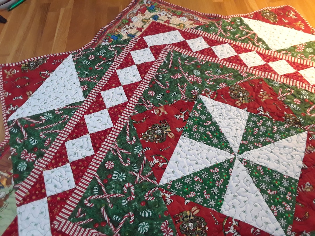 Christmas Star Quilt - Etsy