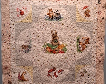 Rabbit and Friends baby quilt