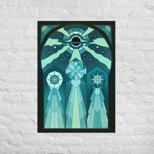 Binary stars poster / Black hole print/Space Exploration Art / Nasa illustration /Astronomy lover/Space Travel Retro Futuristic Art Deco